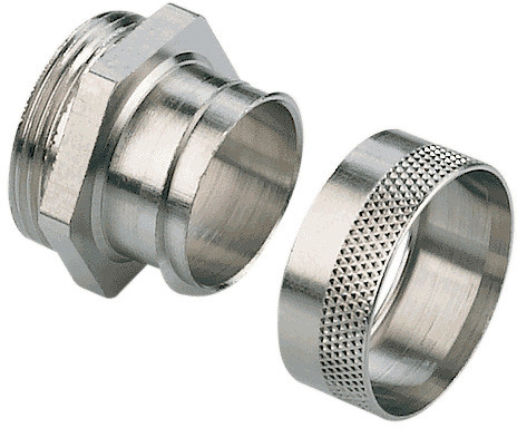 Polished Galvanized Brass Condult Gland, Color : Silver