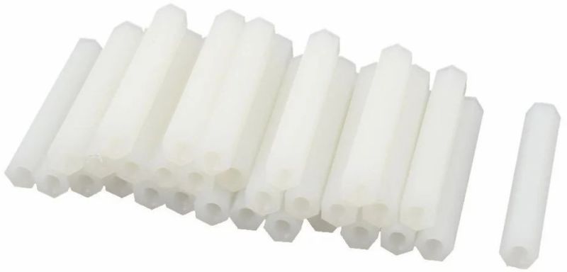 Hex Plastic Spacers, Color : White