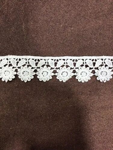 Cotton Designer Floral Embroidered Lace for Garments