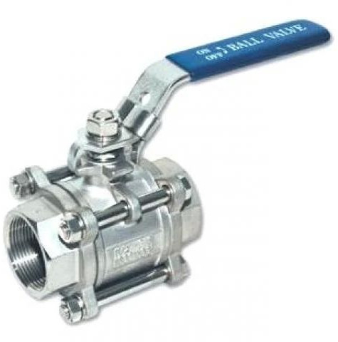 Stainless Steel Three Piece Ball Valve for Industrial