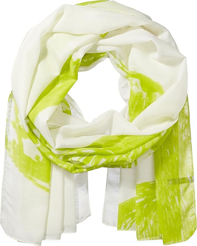 Printed Synthetic Scarf, Gender : Female