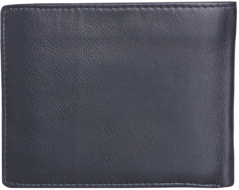 KARA Black Bifold Men Leather Wallet - Slim Zipped Pocket Genuine Leather Wallet For Men