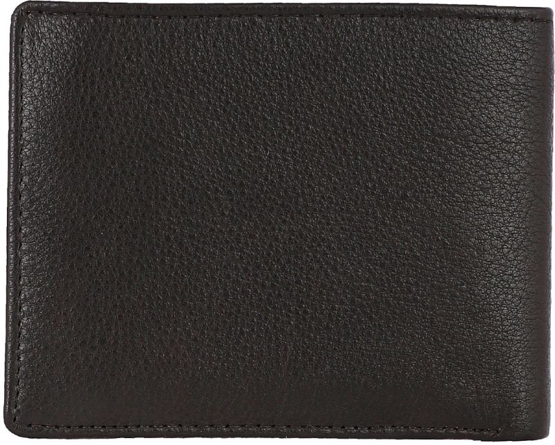 KARA Men\'s Bifold Brown Genuine Leather Wallets - Purse For Men With Coin Pocket