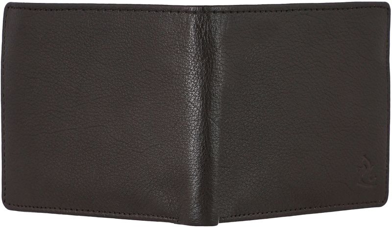 KARA Men\'s Bifold Brown Genuine Leather Wallets - Purse For Men With Coin Pocket