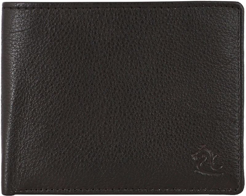 KARA Men\'s Bifold Brown Genuine Leather Wallets - Purse For Men With Coin Pocket