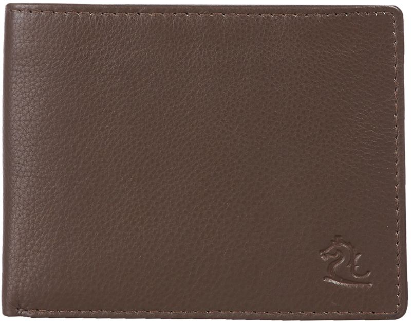 KARA Men\'s Bifold Tan Genuine Leather Wallets - Purse For Men With Coin Pocket