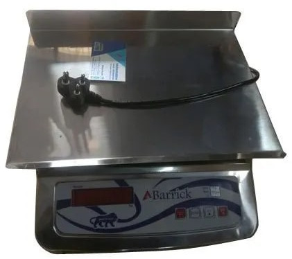 Barrick Stainless Steel Electronic Counter Weighing Scale, Display Type : LED