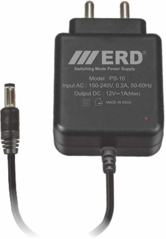 ERD ps-10 smps adapter, Color : Black