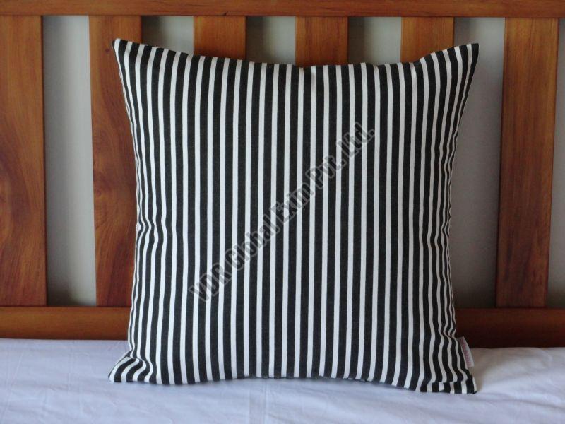 Square Cotton Striped Cushion Cover, for Sofa, Bed, Chairs, Feature : Skin Friendly, Comfortable