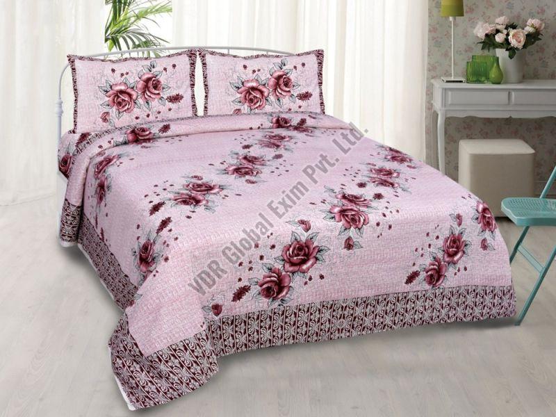 Multicolor Cotton Floral Printed Bedsheet, for Home, Feature : Comfortable, Easily Washable