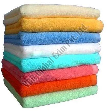 Cotton Plain Bath Towel, for Home, Hotel, Gender : Unisex