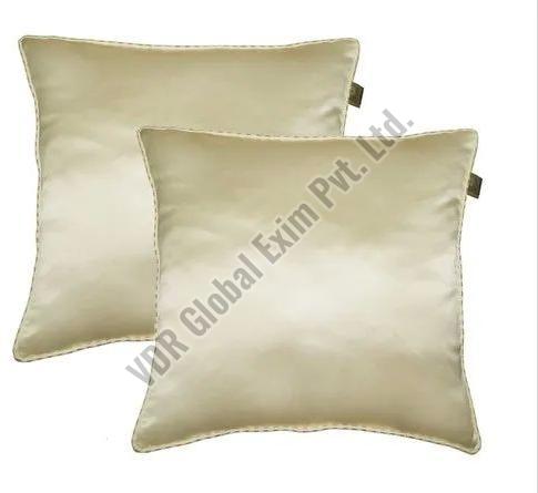 Square Plain Silk Cushion Cover, for Sofa, Bed, Chairs