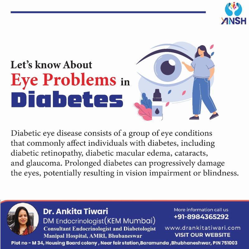 Eye Problems in Diabetes | Best Diabetologist in Bhubaneswar | Dr Ankita Tiwari