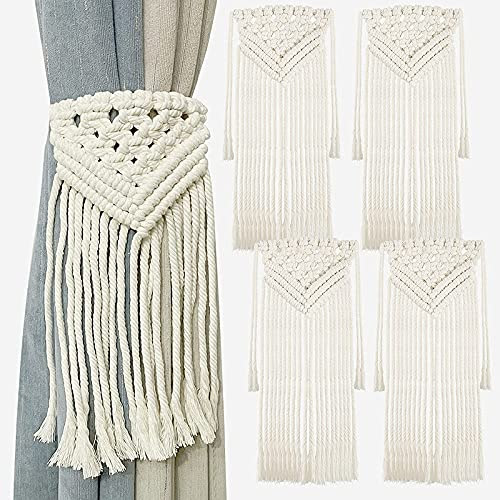 Cotton Macrame Curtain Tie Back, Packaging Type : Plastic Packet