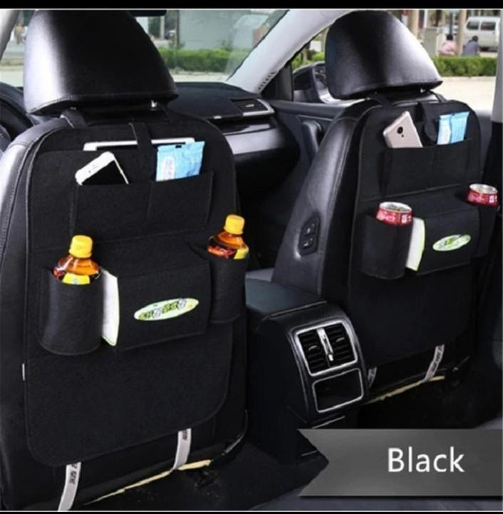 Plastic Car Back Seat Organiser, Color : Black