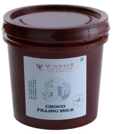 Windsor Chocolatier Milk Choco Filling, Packaging Type : Plastic Container