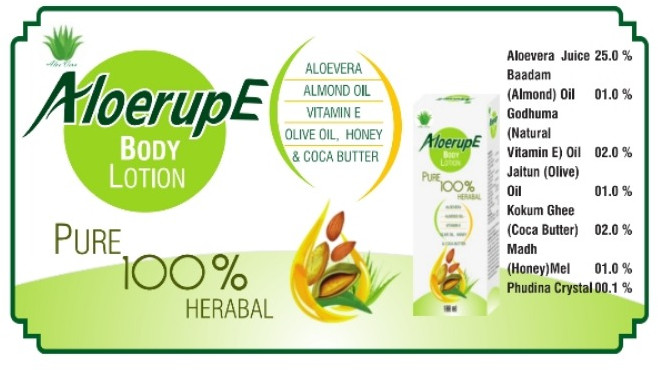 Aloerupe Body Lotion for Parlour, Home
