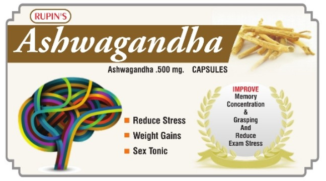 Rupin's Ashwagandha Capsules, Grade Standard : Medicine Grade