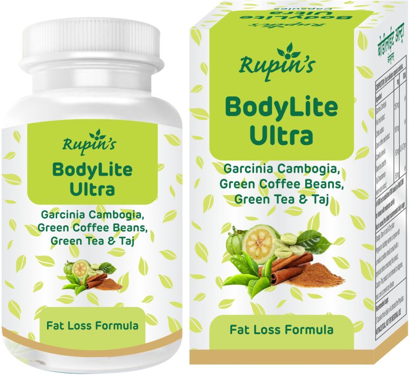 Rupin Herbal Bodylite Ultra Capsule, Grade : Medicin Grade
