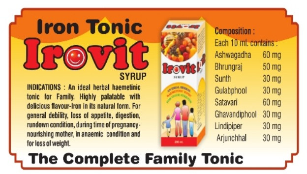 Irovit Syrup, Packaging Type : Plastic Bottle