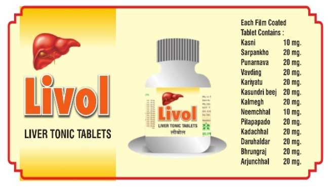 Livol Tablets, Grade Standard : Medicine Grade
