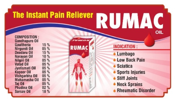 Rumac Oil for Personal Use