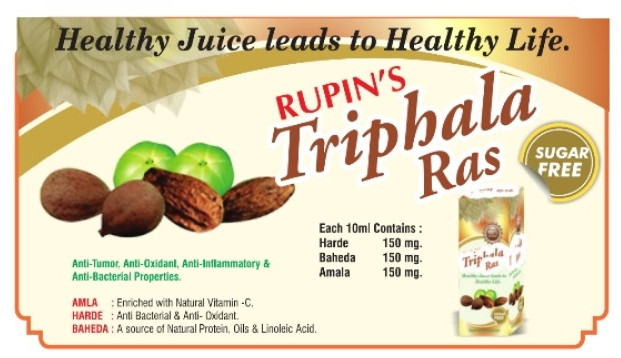 Rupin Triphalaras Syrup for Human Consumption