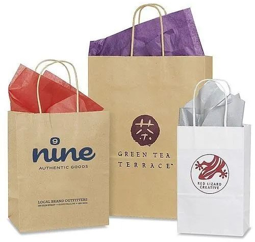 Customized Printed Paper Bag, Design Type : Standard