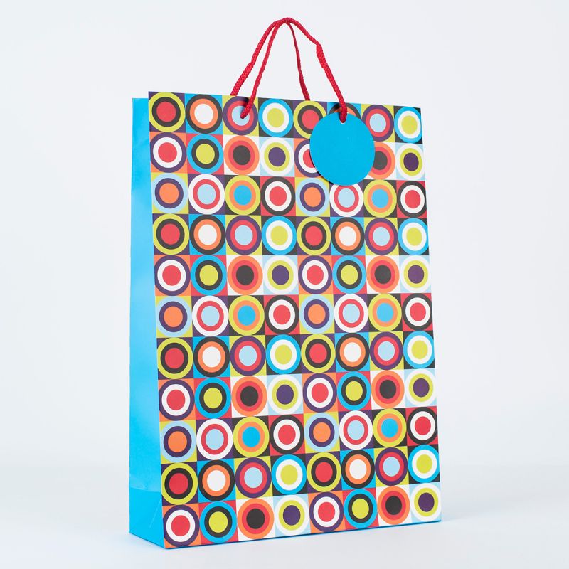 Printed Multicolor Paper Bag for Shopping, Gift Packaging