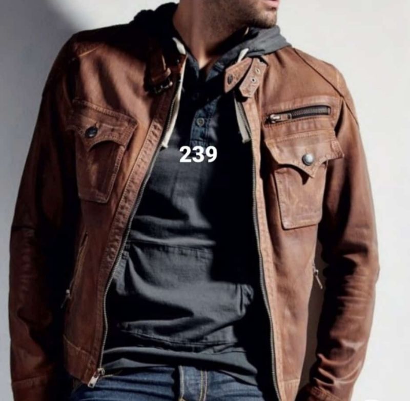 Casual Wear Mens Leather Jacket
