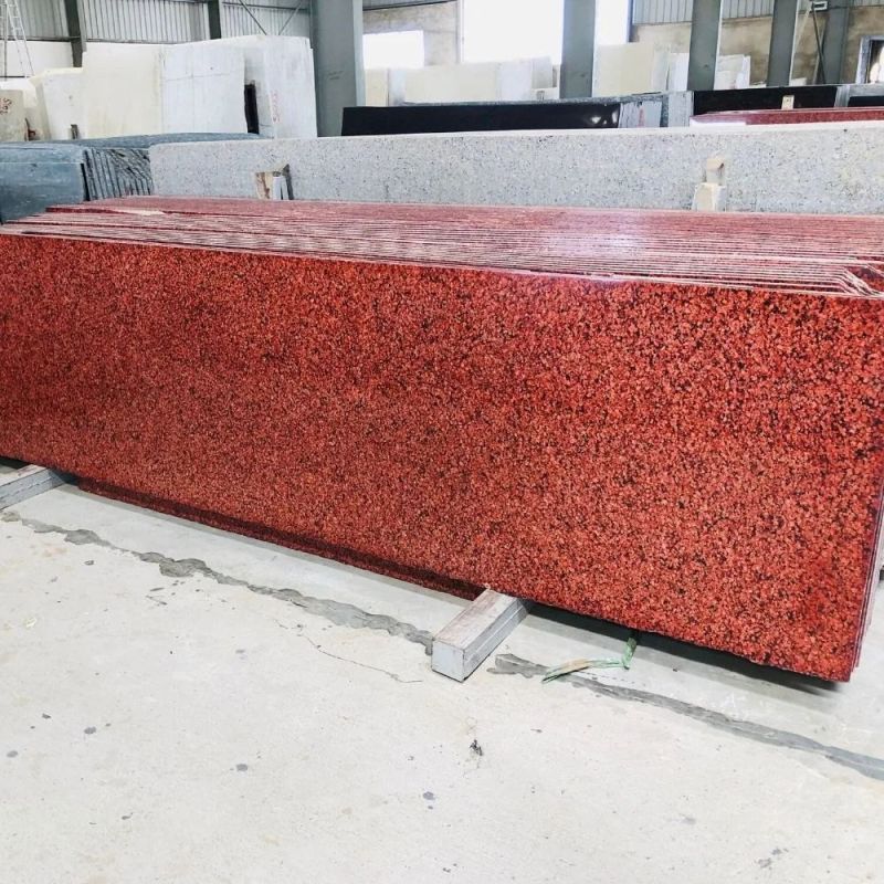 Cheema Red Granite Slab, Shape : Rectangular