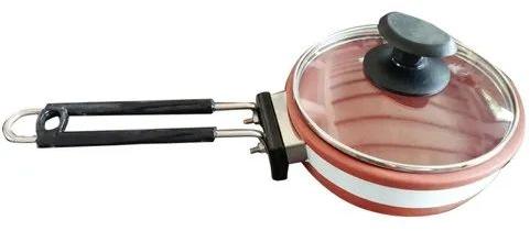 Plain 1 Litre Clay Frypan, Handel Material : Stainless Steel