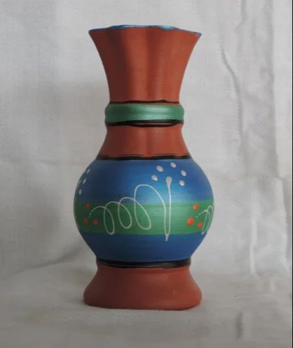 Printed Clay Flower Pot for Outdoor Decoration