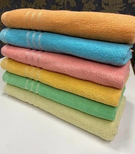 Plain Colored Cotton Towels, Technics : Machine Made