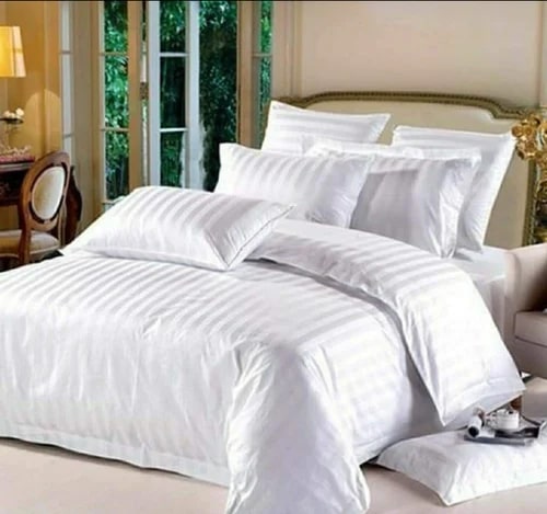 Hotel Striped Bed Sheets