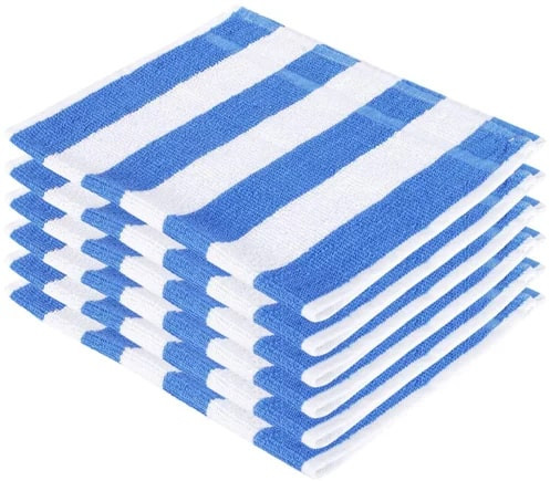 Striped Poly Cotton Pool Towels for Beach