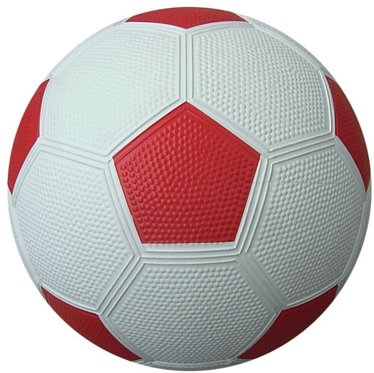 Rubber Football, Color : White, Red