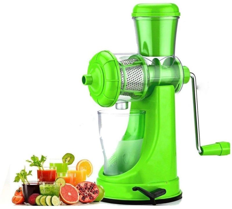 Manual Plastic Hand Juicer, Color : Green