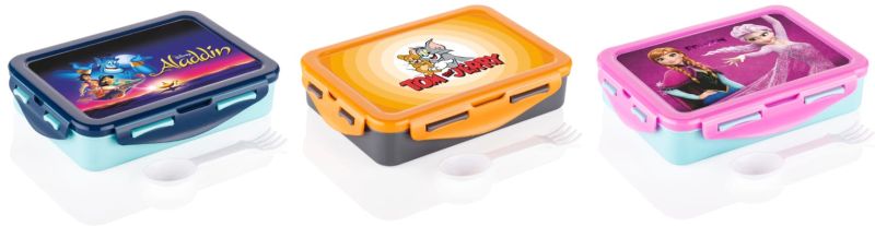 Printed Plastic Lunch Box for Food Packaging