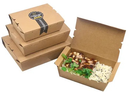 Plain Brown Paper Food Containers, Shape : Rectangular, Square