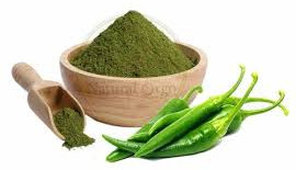Organic Green Chili Powder for Cooking, Spices