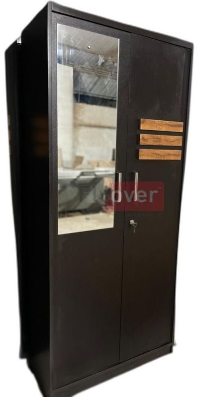 Flyover Polished 2 Door Wooden Wardrobe for Home Use