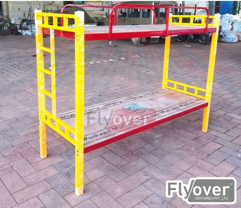 Flyover Polished Double Iron Bunker Cot