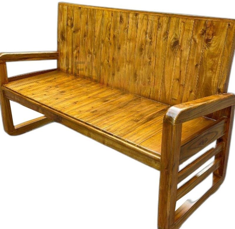 wooden outdoor bench
