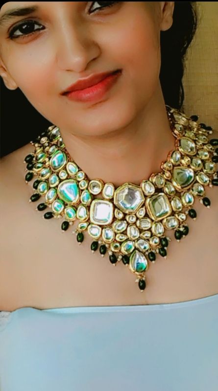 Geetanjali Collection Metal Kundan Bridal Jewellery, Gender : Female