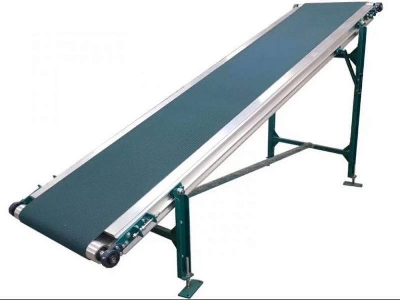 Inclined Cleated Belt Conveyor for Pharma
