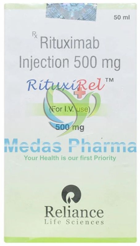 Rituxirel 500mg Injection, Composition : Rituximab (500mg)