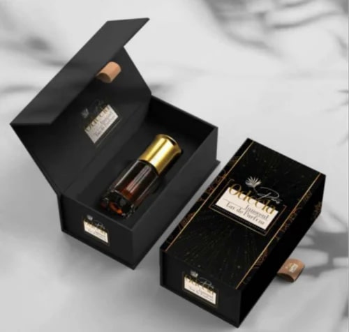 Printed Paper perfume packaging boxes, Shape : Rectangular