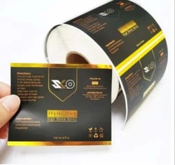 Glossy Lamination PVC Printed Label Packaging Stickers