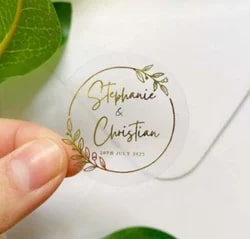 Stephanie Christian Label Packaging Stickers